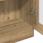 Credenza Alta Rovere Artigianale 82,5x30,5x185 cm in Truciolato