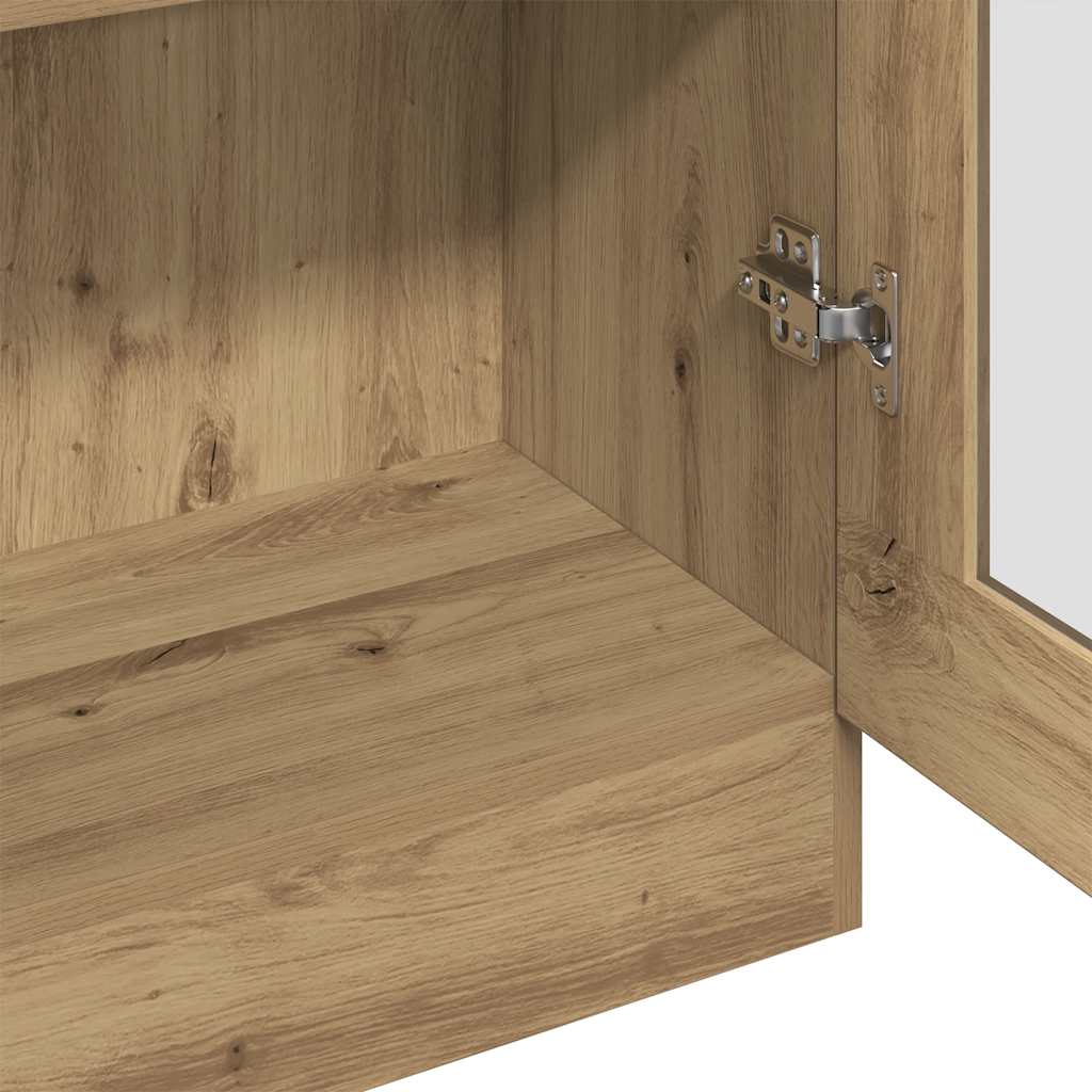 Credenza Alta Rovere Artigianale 82,5x30,5x185 cm in Truciolato