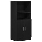 Set di Mobili da Cucina 2 pz Nero in Truciolato