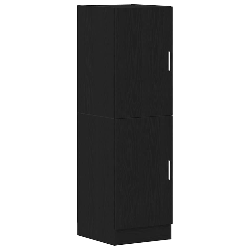 Set di Mobili da Cucina 2 pz Nero in Truciolato