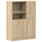 Set di Mobili da Cucina 2 pz Rovere Sonoma in Truciolato