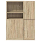 Set di Mobili da Cucina 2 pz Rovere Sonoma in Truciolato