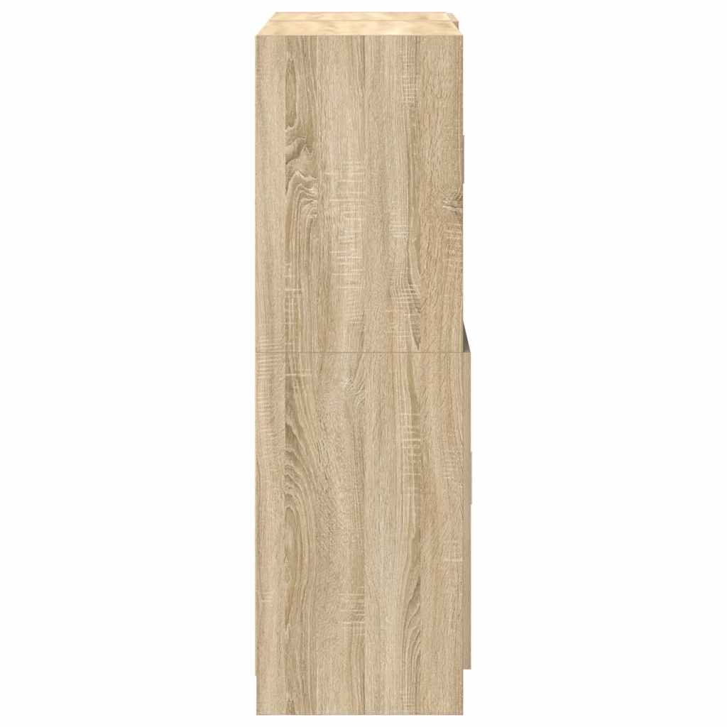 Set di Mobili da Cucina 2 pz Rovere Sonoma in Truciolato