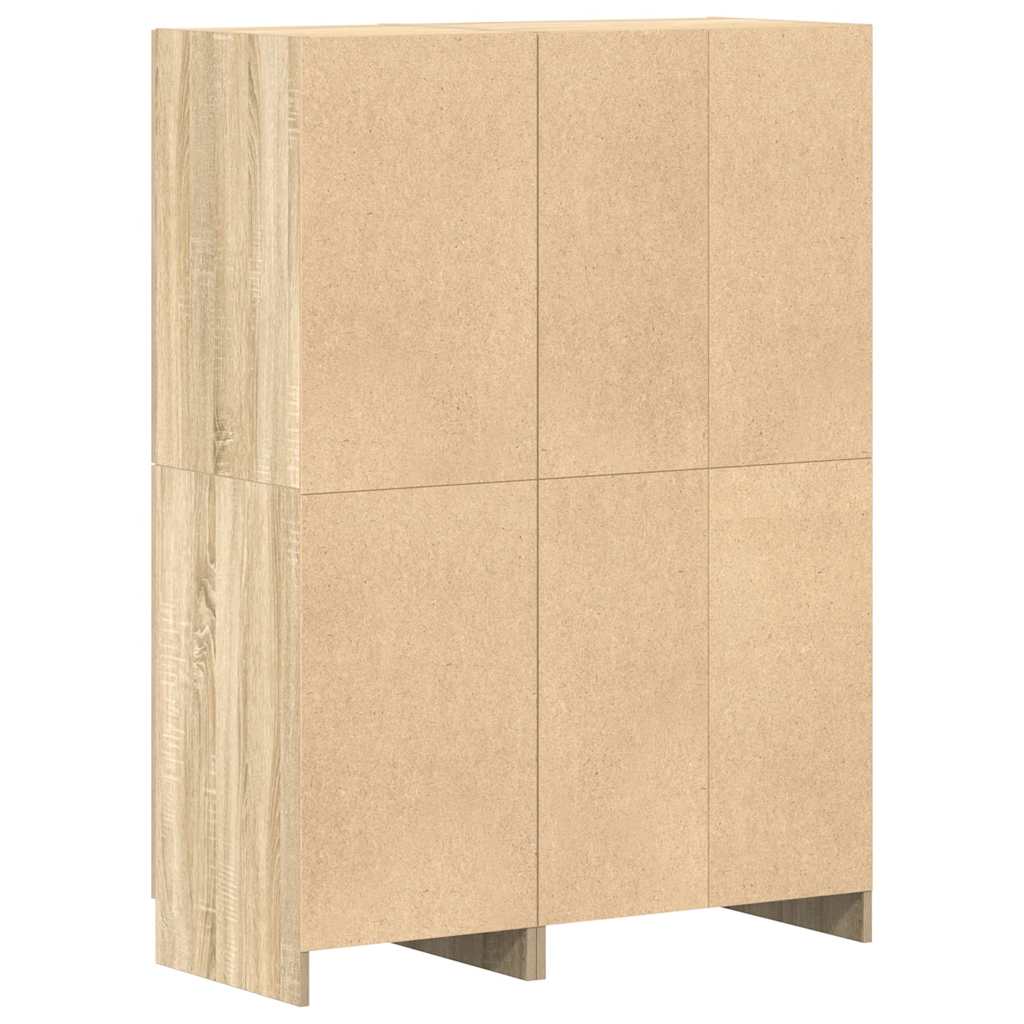 Set di Mobili da Cucina 2 pz Rovere Sonoma in Truciolato