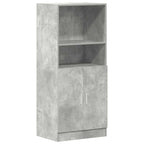 Set di Mobili da Cucina 2 pz Grigio Cemento in Truciolato
