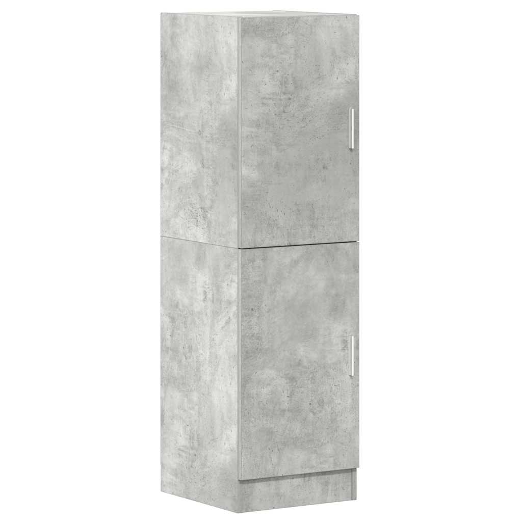 Set di Mobili da Cucina 2 pz Grigio Cemento in Truciolato
