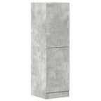 Set di Mobili da Cucina 2 pz Grigio Cemento in Truciolato
