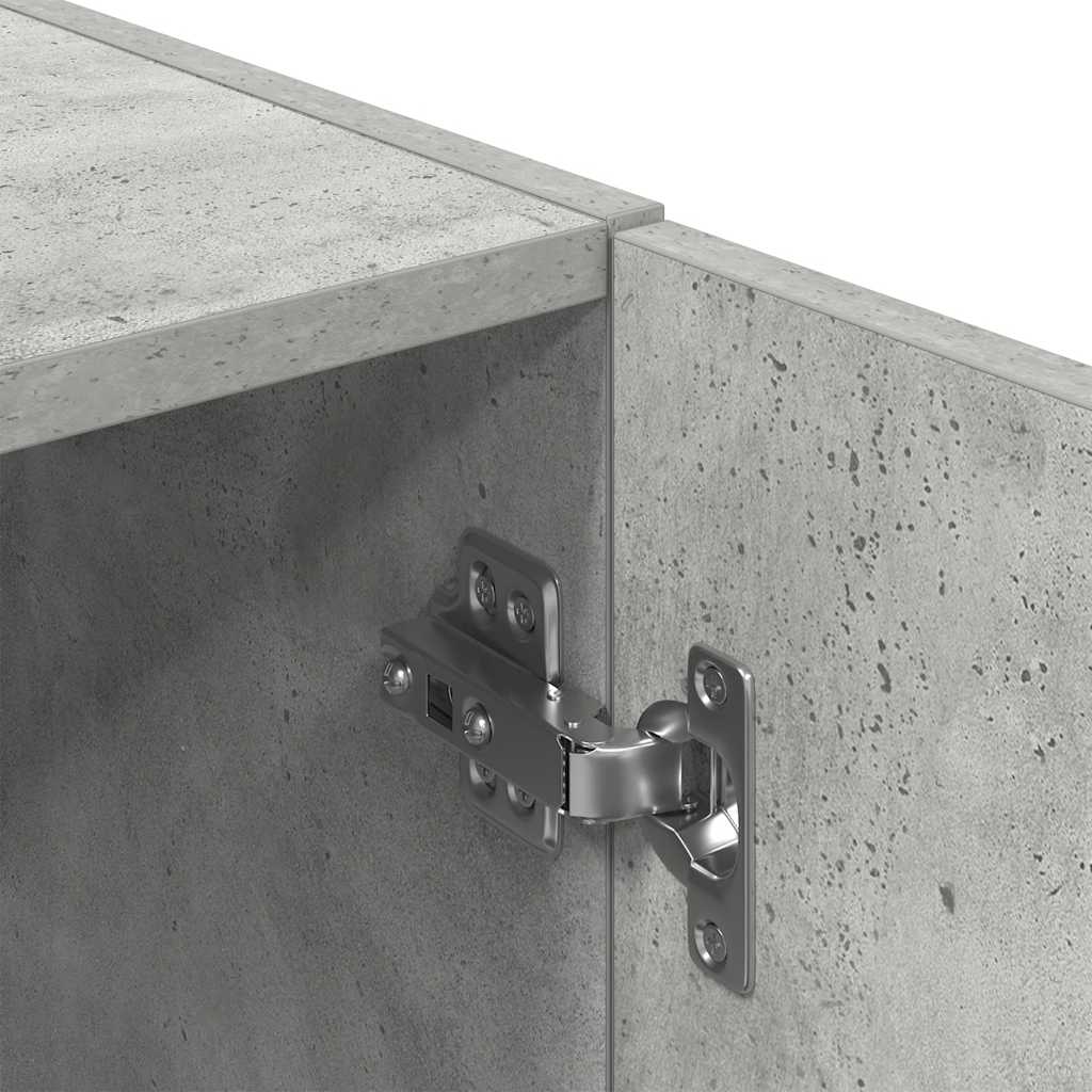 Set di Mobili da Cucina 2 pz Grigio Cemento in Truciolato