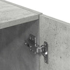 Set di Mobili da Cucina 2 pz Grigio Cemento in Truciolato