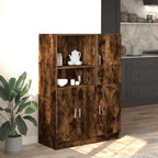 Set di Mobili da Cucina 2 pz Rovere Fumo in Truciolato