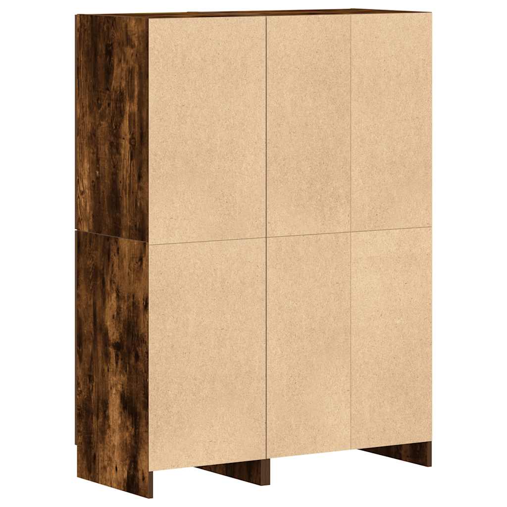 Set di Mobili da Cucina 2 pz Rovere Fumo in Truciolato