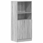 Set di Mobili da Cucina 2 pz Grigio Sonoma in Truciolato