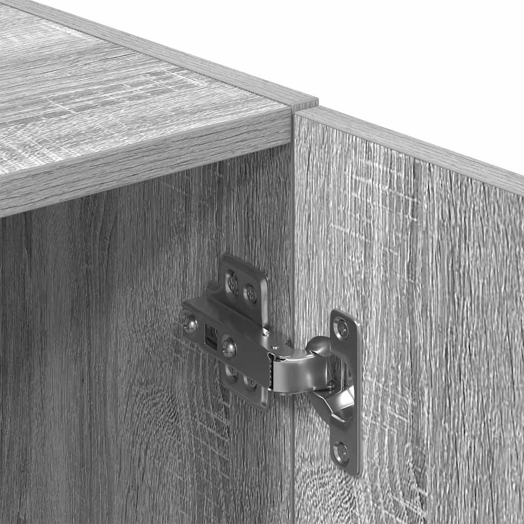 Set di Mobili da Cucina 2 pz Grigio Sonoma in Truciolato