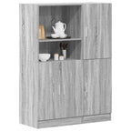 Set di Mobili da Cucina 2 pz Grigio Sonoma in Truciolato