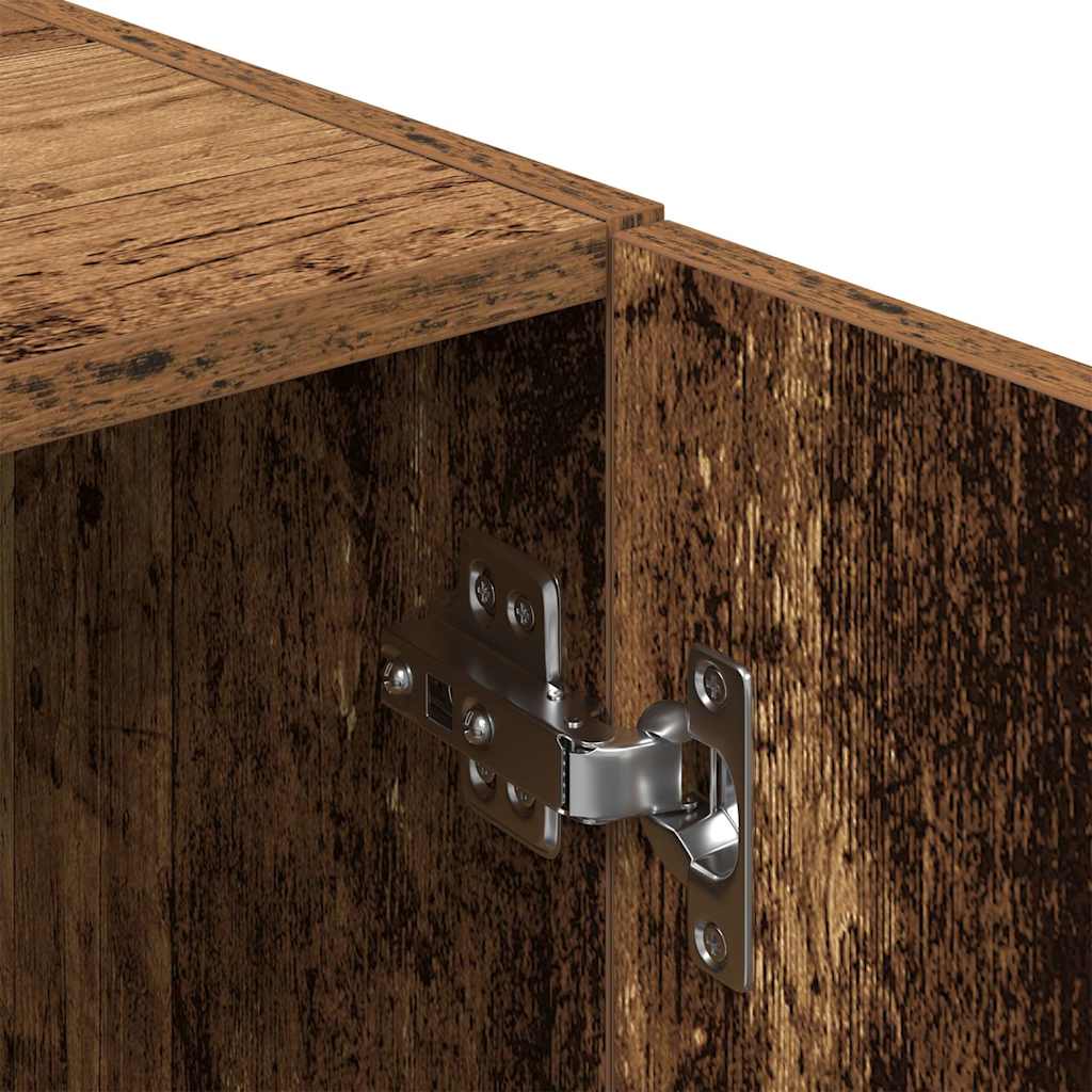 Set di Mobili da Cucina 2 pz Legno Antico in Truciolato