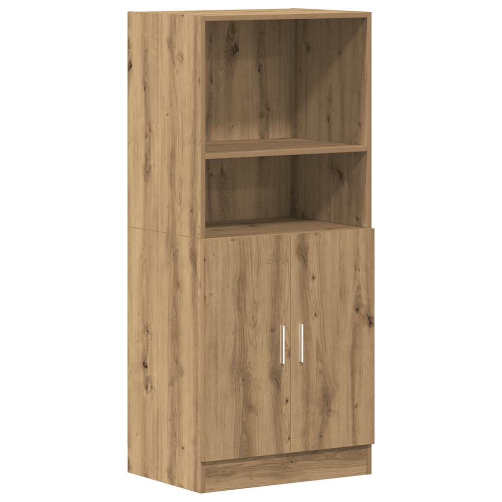 Set di Mobili da Cucina 2 pz Rovere Marrone in Truciolato