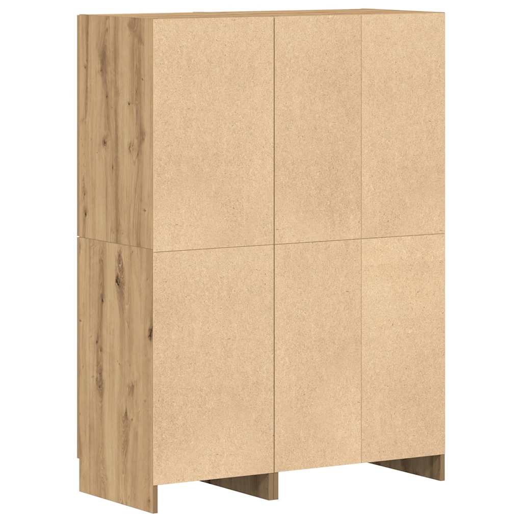 Set di Mobili da Cucina 2 pz Rovere Marrone in Truciolato