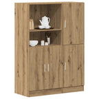 Set di Mobili da Cucina 2 pz Rovere Marrone in Truciolato