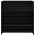 Scrivania per Reception Rovere Nero 100x50x103,5 cm in Legno di Argilla