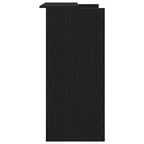 Scrivania per Reception Rovere Nero 100x50x103,5 cm in Legno di Argilla