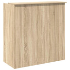 Scrivania per Reception Rovere Sonoma 100x50x103,5 cm in Legno Massello
