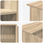 Scrivania per Reception Rovere Sonoma 100x50x103,5 cm in Legno Massello