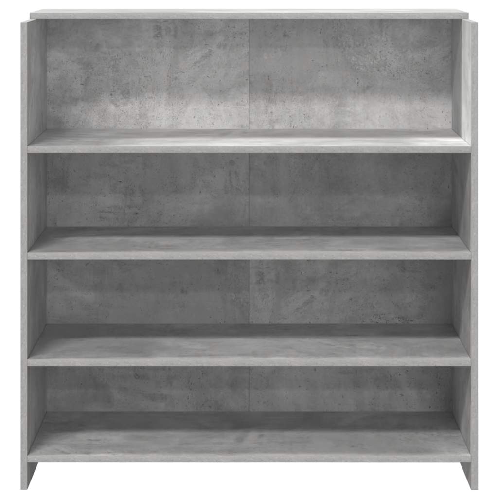 Banco Reception Grigio Cemento 100x50x103,5cm Legno Multistrato