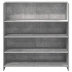 Banco Reception Grigio Cemento 100x50x103,5cm Legno Multistrato