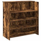 Banco Reception Rovere Fumo 100x50x103,5cm in Legno Multistrato