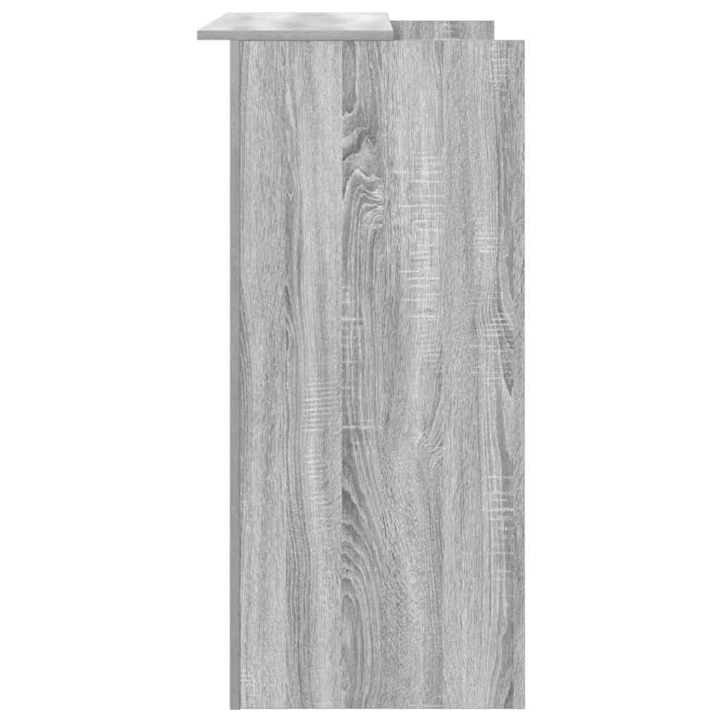 Banco Reception Grigio Sonoma 100x50x103,5 cm Legno Multistrato