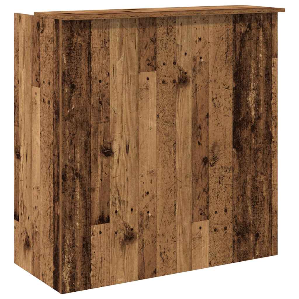 Banco Reception Legno Antico 100x50x103,5 cm Legno Multistrato