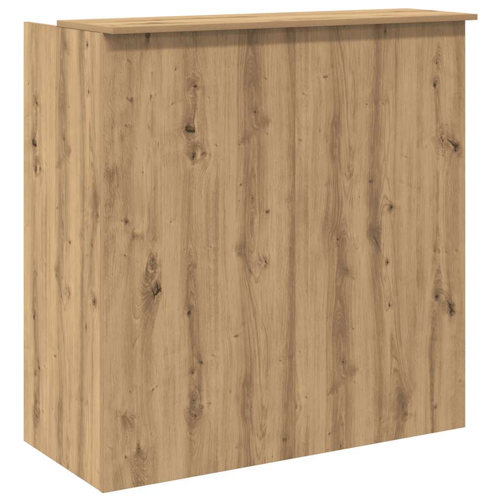 Banco Reception Rovere Artigianale 100x50x103,5cm in Truciolato