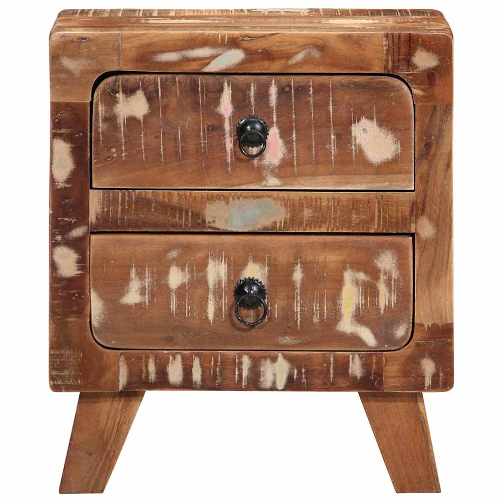 Comodini 2pz 40x32x46 cm in Legno Massello di Recupero