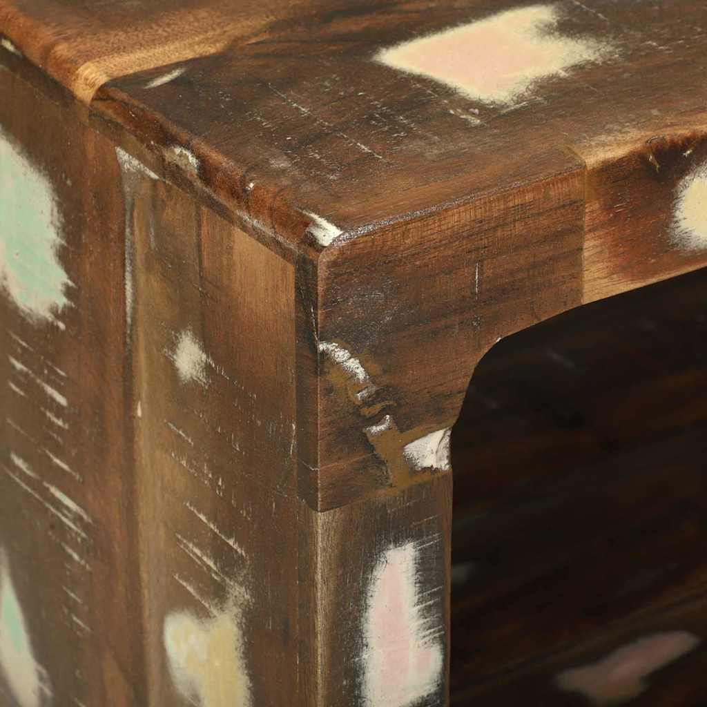 Tavolino da salotto 90 x 50 x 35 cm Legno Recuperato Massello