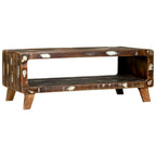 Tavolino da salotto 90 x 50 x 35 cm Legno Recuperato Massello
