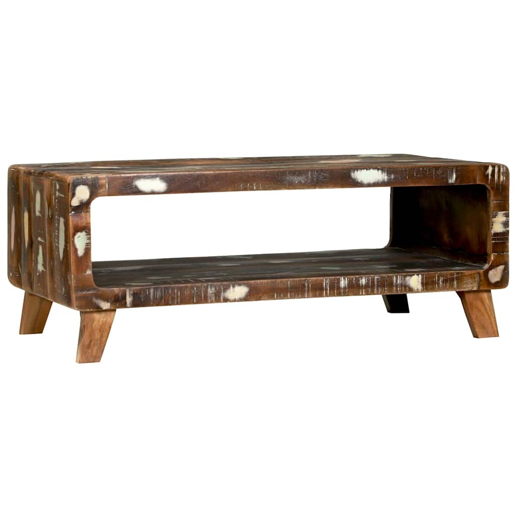 Tavolino da salotto 90 x 50 x 35 cm Legno Recuperato Massello