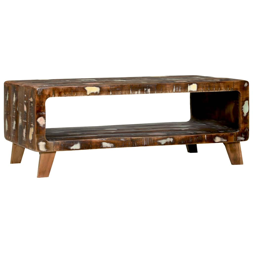 Tavolino da salotto 90 x 50 x 35 cm Legno Recuperato Massello