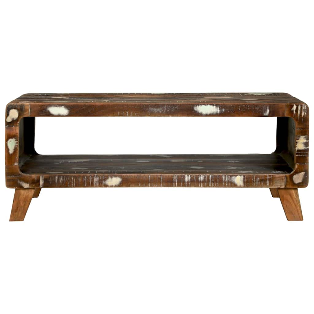 Tavolino da salotto 90 x 50 x 35 cm Legno Recuperato Massello