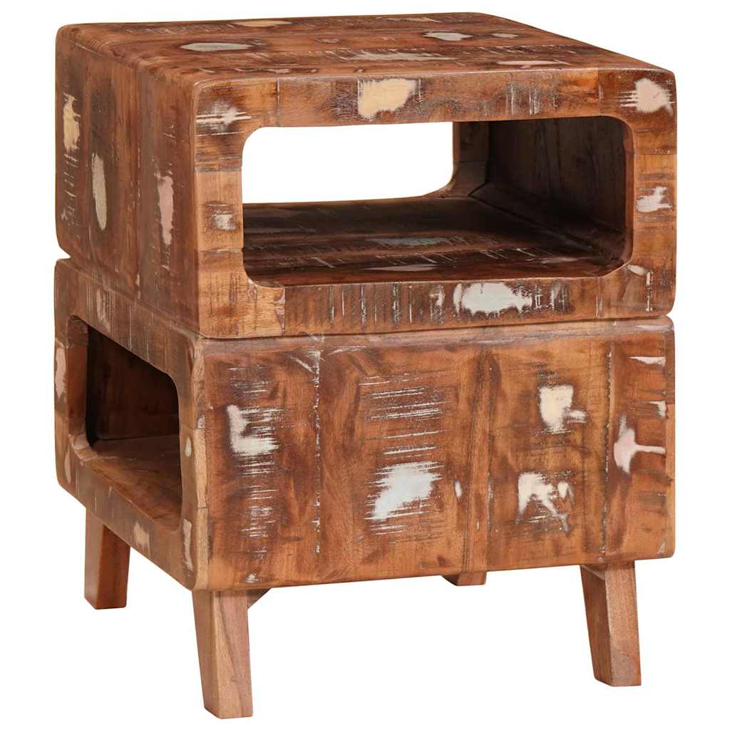 Tavolino Marrone 40 x 40 x 49 cm Legno Recuperato Massello