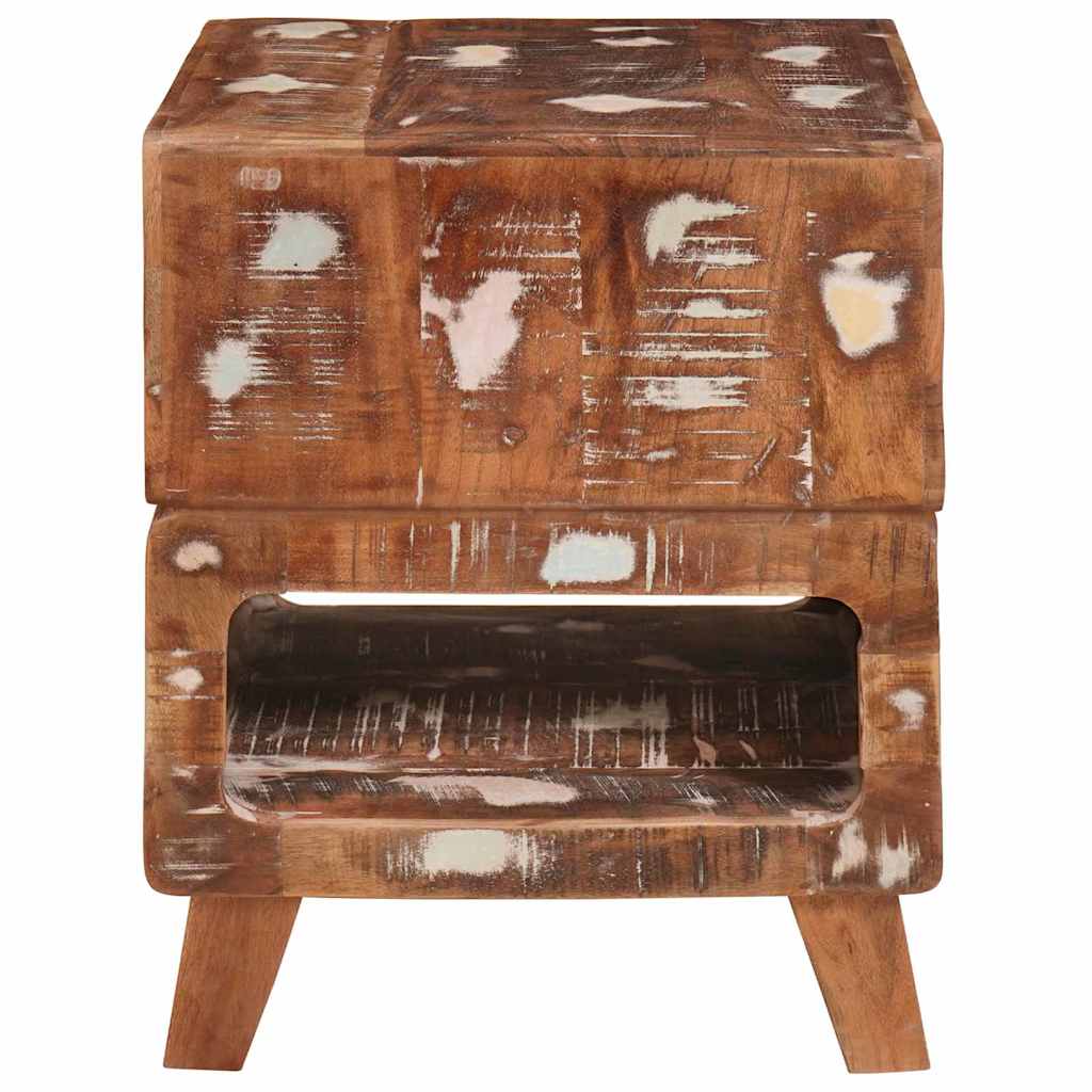 Tavolino Marrone 40 x 40 x 49 cm Legno Recuperato Massello