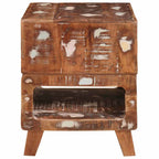 Tavolino Marrone 40 x 40 x 49 cm Legno Recuperato Massello