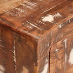 Tavolino Marrone 40 x 32 x 46 cm Legno Recuperato Massello