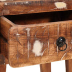 Tavolino Marrone 40 x 32 x 46 cm Legno Recuperato Massello