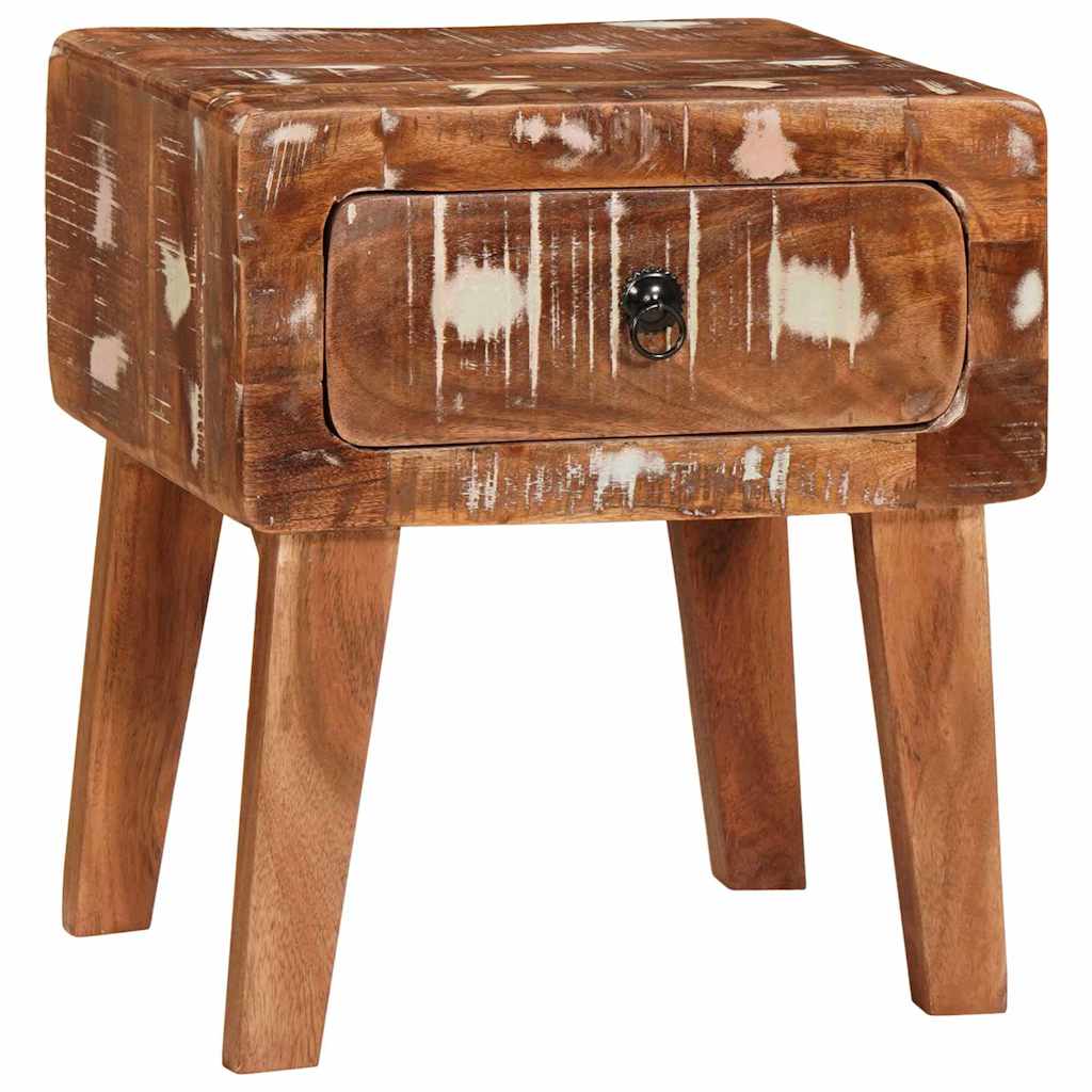 Tavolino Marrone 40 x 32 x 46 cm Legno Recuperato Massello