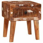 Tavolino Marrone 40 x 32 x 46 cm Legno Recuperato Massello