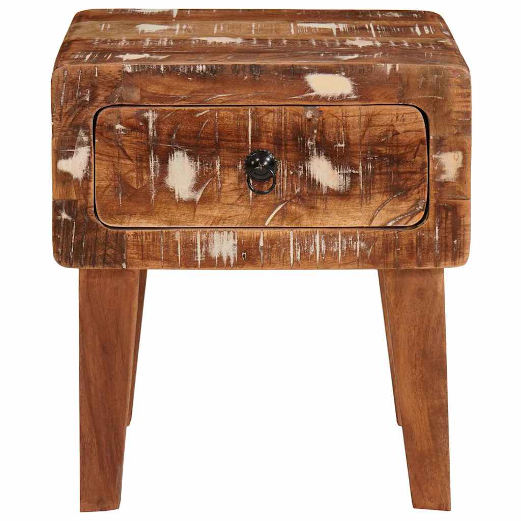 Tavolino Marrone 40 x 32 x 46 cm Legno Recuperato Massello