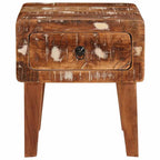 Tavolino Marrone 40 x 32 x 46 cm Legno Recuperato Massello