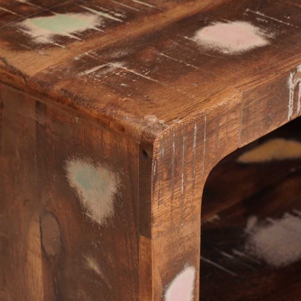 Comodino Marrone 45 x 30 x 24 cm Legno Recuperato Massello