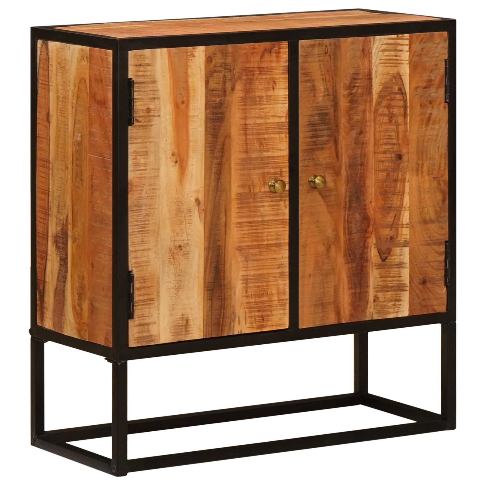 Credenza Beta Naturale 70 x 30 x 75 cm Legno di Acacia Massello