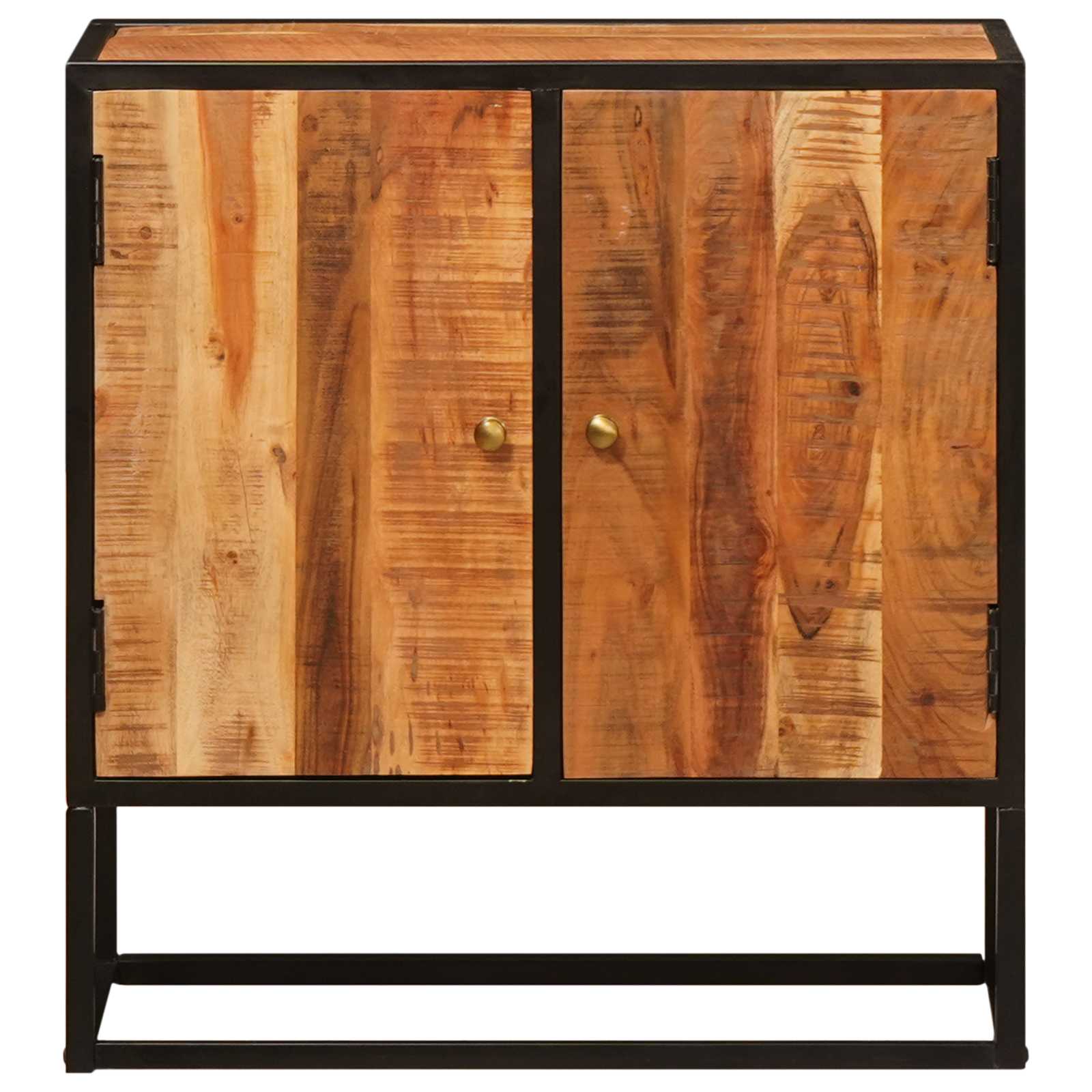 Credenza Beta Naturale 70 x 30 x 75 cm Legno di Acacia Massello
